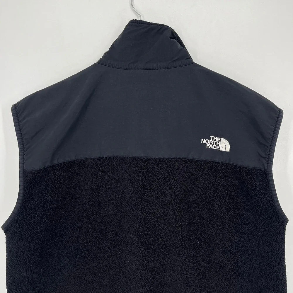 The North Face Mens Denali Polartec Fleece Vest Black Size Medium Full Zip